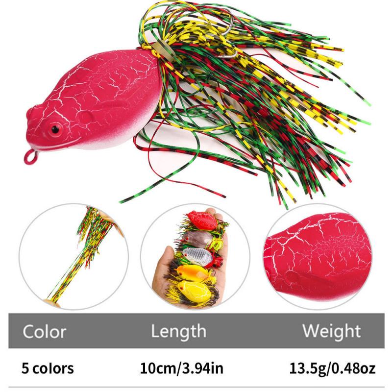 Spezielle Schwarzwasser-Köder für Schwarzfischerei - Thunder Frog Künstlicher Köder 5 Stück 10 cm 13,5 g Neues Hartköder-Angelgerät-Set