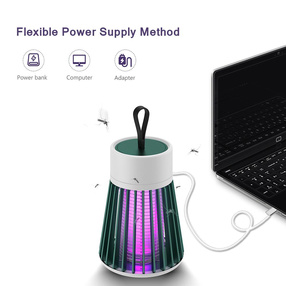 Mosquito Trap Zapper Portable Mosquito Killing Lamp Electric Mosquito Lamps USB Power Supply