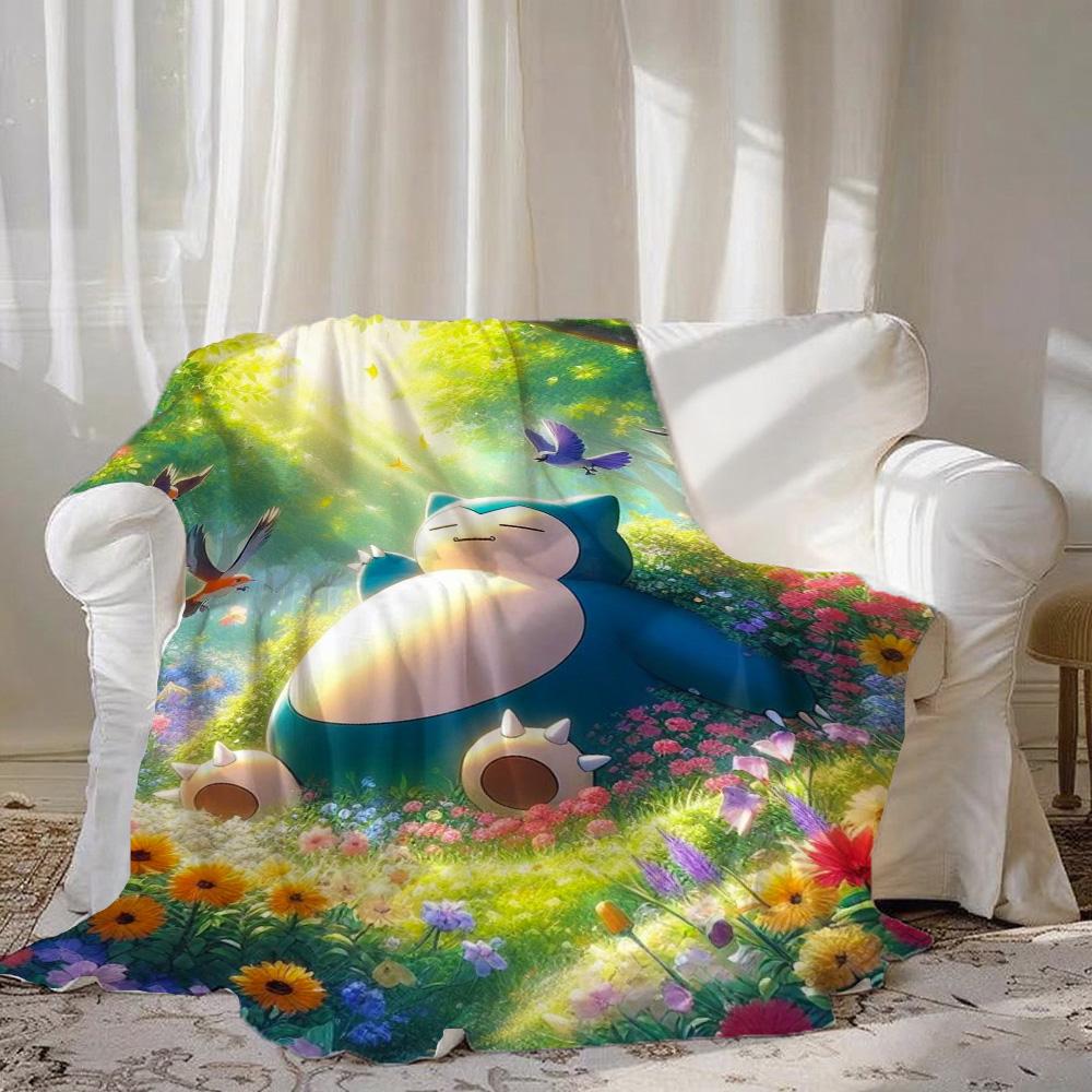 Home and Decoration Cute Fashion New Throw Blankets for Beds/sofa S-snorlax Blanket for Camping Christmas Blanket Best Gifts