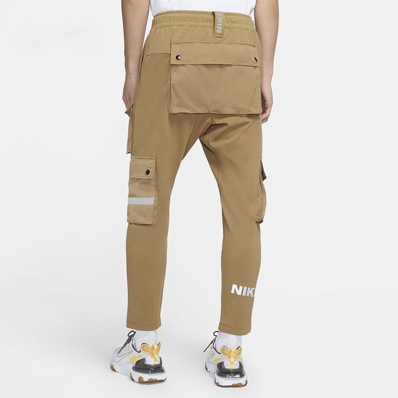 Nike City Made Multi-Pocket Reflective Logo Knit Casual Pants Men Bottoms Seaweed-Brown DB3612-303