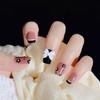 Unghii artificiale Fundă Pearl Flower French Wear Manichiură Detașabil Nail Art Stickers