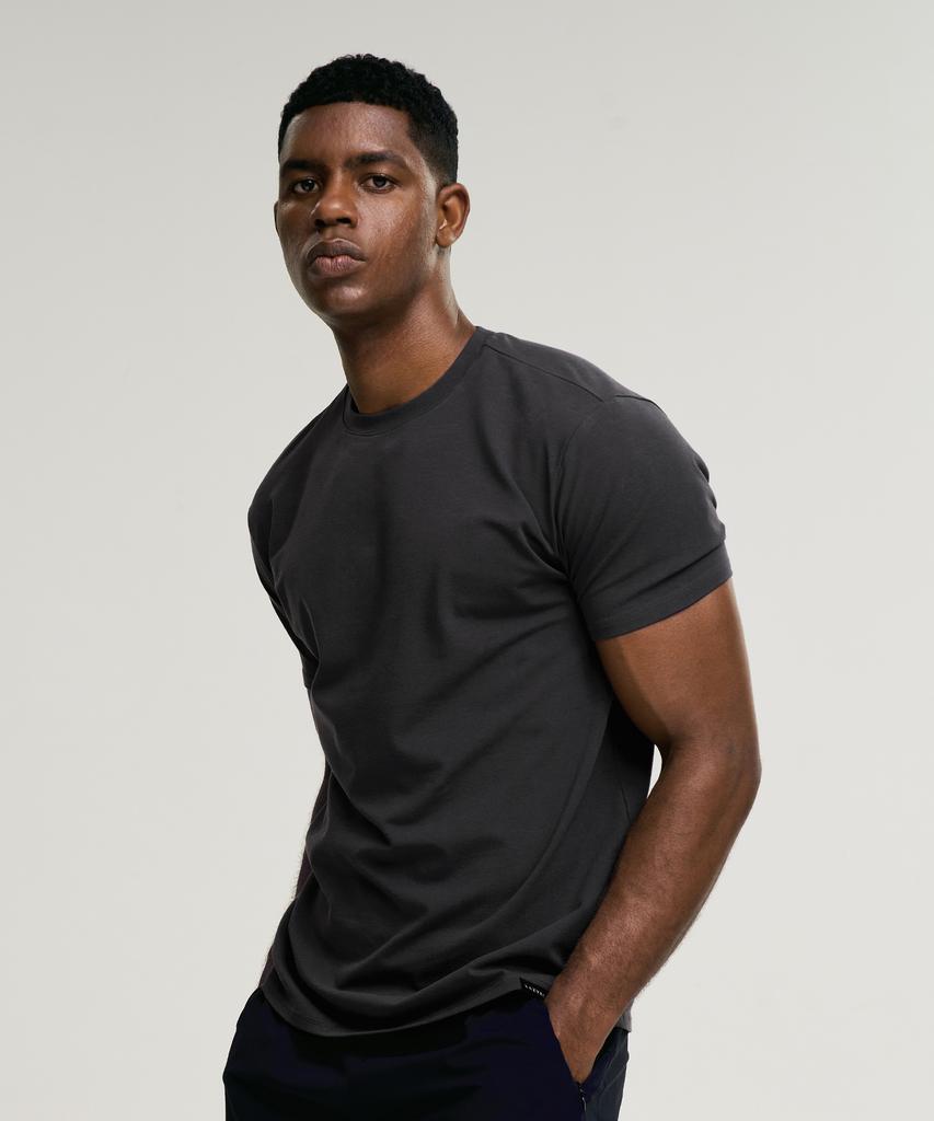 Leijibi [3Pack] Fresh Cotton Muscle Fit Short Sleeve T-Shirt (6 Colors) (Type A)