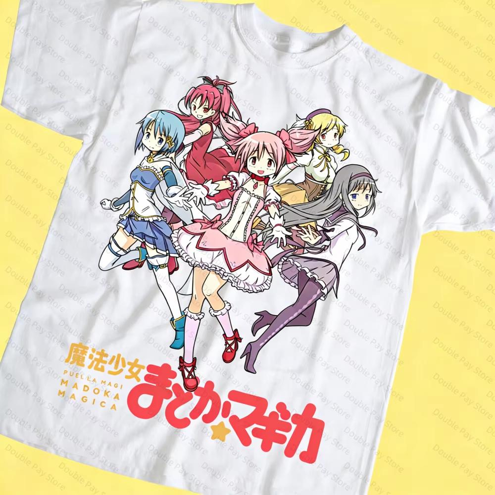 T-shirt Unisex Puella Magi Madoka Magica Carina Top Invisibile Comodo Per Unisex E T-shirt Unisex