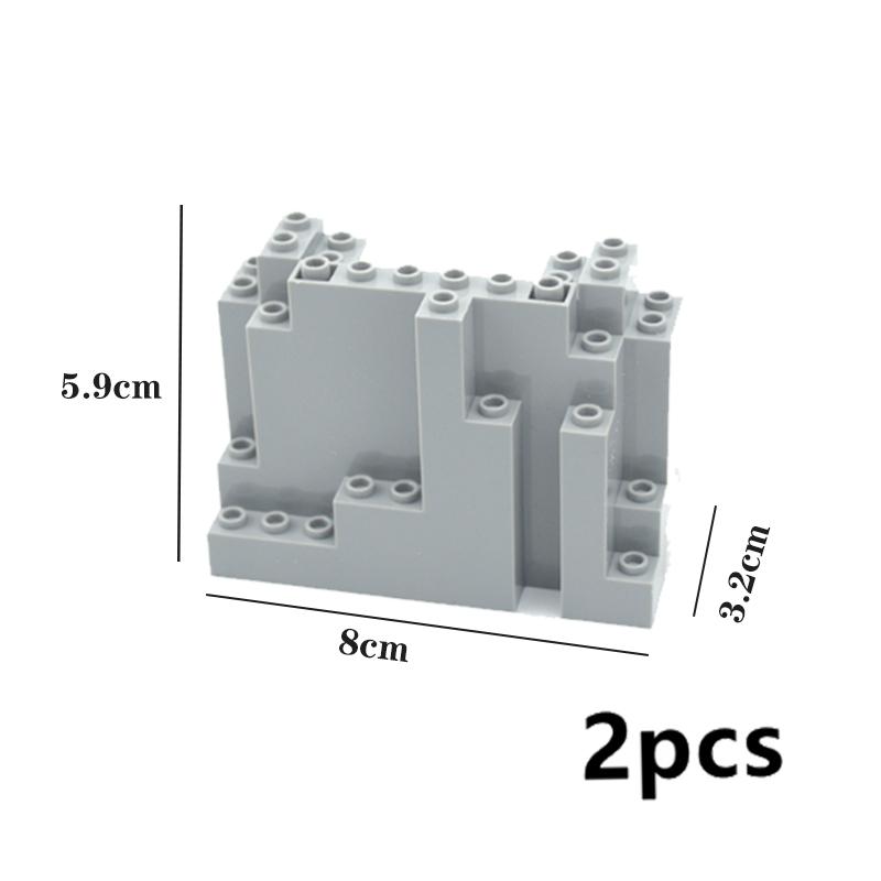 

Moc Rock Panel 6082 6083 23996 47847 Сцена скельної гори DIY Вид вулиці міста Насипний пагорб Камінь Будівельні блоки Іграшки для подарунків