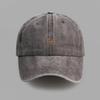 Washed Cotton Embroidery Soft Top Cap Spring and Summer Outdoor Neutral Sunshade Baseball Cap Men's and Women's Versatile Casual Hat