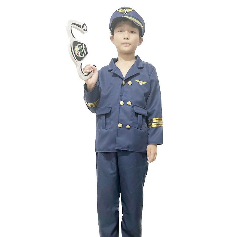 Halloween Pilot Costume Astronaut Captain Costume Police Camo Engineer Doctor Nurse Children's Show