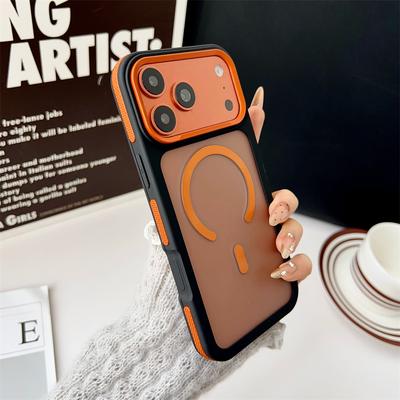Matte Translucent Magnetic for Magsafe Phone Case for iPhone 17 16 15 13 14 Plus 12 11 Pro Max Air Shockproof Clash Color Cover