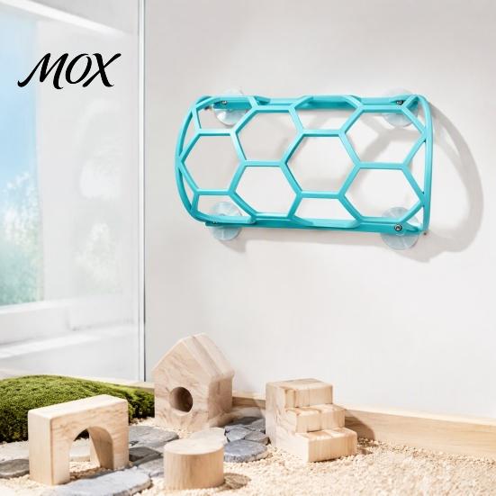 Snake Tank Accessories Reptile Honeycomb Climbing Shelf, Suction Cup Tunnel Hide, Rest Platform Perch for Ball Python, Lizard, Bearded Dragon,