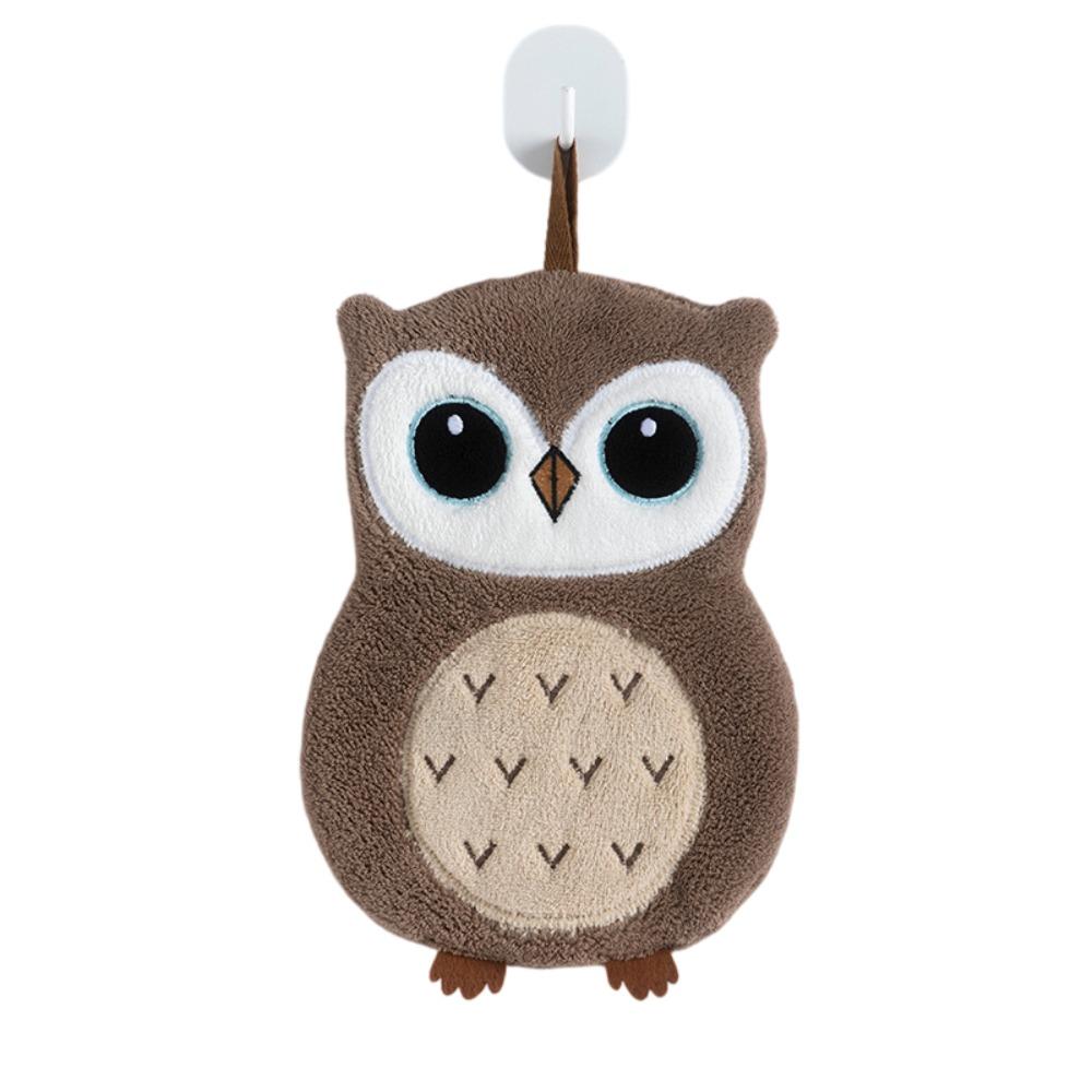 Super Absorbent Kitchen Handkerchief Soft Cleaning Cloth Cute Bathroom Kerchief  Kitchen Home коричневый