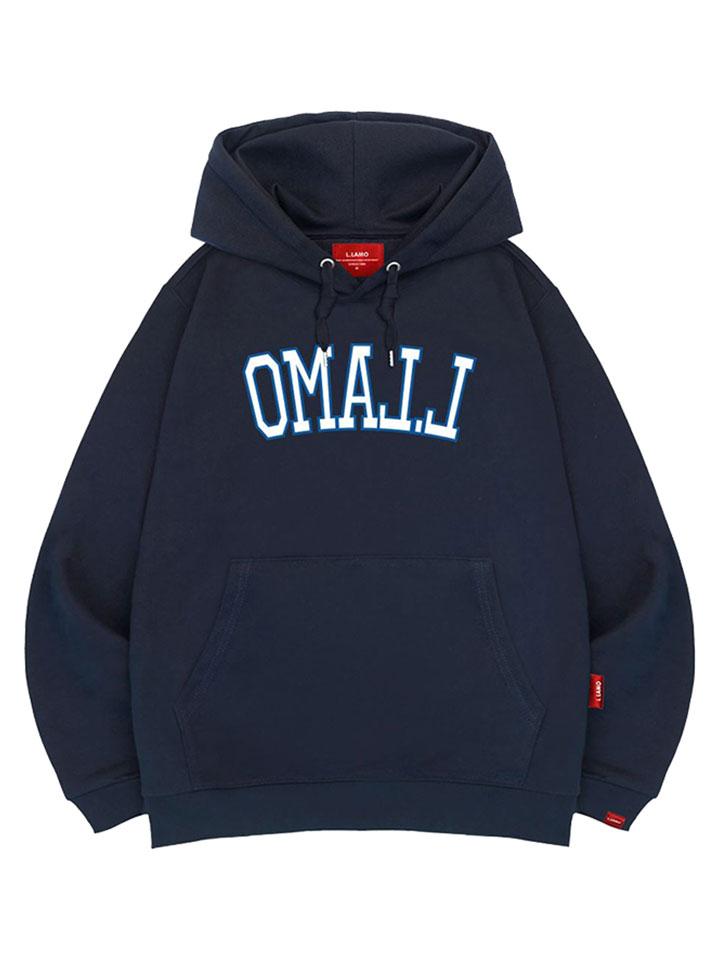 Reversible Logo Hoodie Unisex Big Size M~4Xl (B Type)