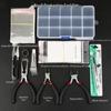 DIY Jewelry Tool & Material Set: Pliers, Glue, Storage Box, Wire, Ear Hooks, and Bracelet Accessories.
