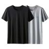 Men’s Trendy Quick-Dry Mesh Crew Neck T-Shirt - Summer Ice Silk Short Sleeve, Loose Fit.
