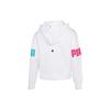 Puma Kapuzenpullover mit Buchstaben-Logo-Muster und Farbblock-Muster, Damen, Oberteile, Weiß, 670957-02