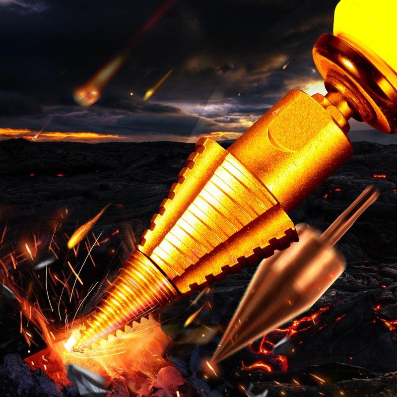 Wood Splitter Drill Bit With A Round Square Shank And A Detachable Firewood Screwdriver, High-carbon Steel Firewood Drill Bit