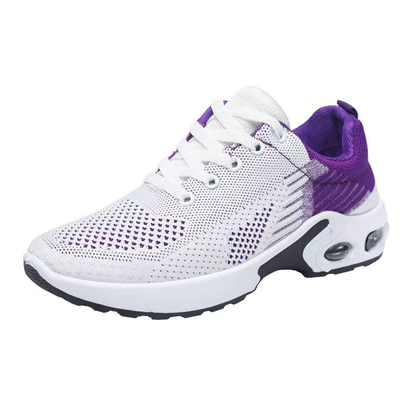 Spring and summer new mesh breathable sports shoes women's casual shock-absorbing air cushion shoes platform travel shoes