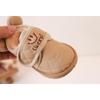 Winter Style Fleece-lined Cotton Shoes, Infant and Toddler Learning-to-walk Shoes, Small Kids' Baby Shoes, Korean-style Milk Tea Smiley Face