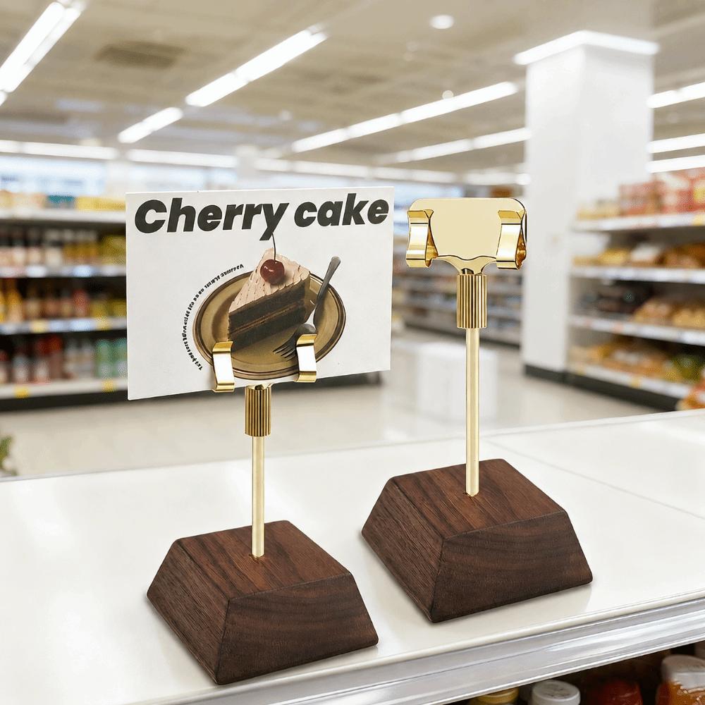 Adjustable Menu Card Clip Stand Metal Table Number Holder Table Sign Holder  Wedding Table Number