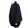 Used 11221 Oversized Mix Half-Zip Sweater 534489 T1502 8065 7840 XS Cable High Neck Rib Logo Navy Men's from Japan