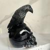 Skull courtyard home decoration crow skull resin handicraft ornament atmosphere decoration sculpture