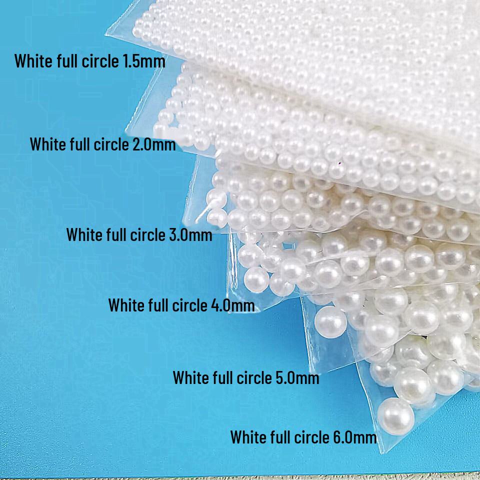 Adesivi multifunzionali a forma di sirena con perle, ideali per nail art, trucco da sposa e creazioni di slime.