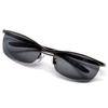 [MERRY PLEASURE] Sunglasses, Fashion Glasses, Men's & Women's, Half-Rim, Browline, Bold, A Bit of a Tough Guy Look, Light-colored Lenses, Black,