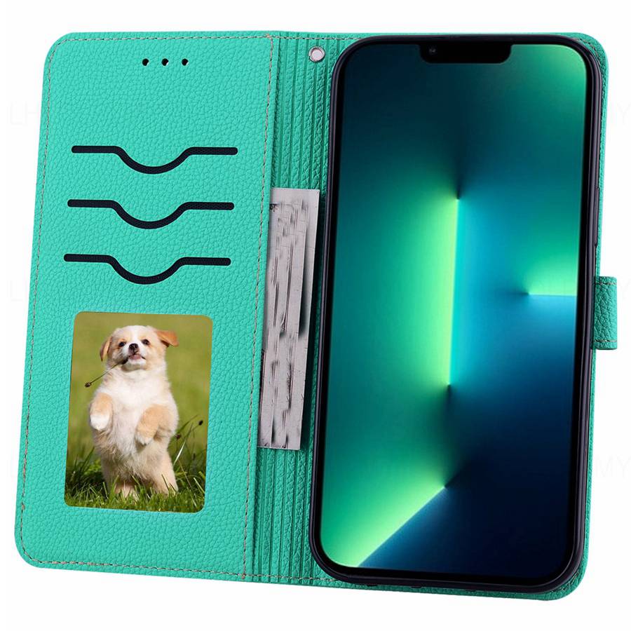 Kožené flipové pouzdro s texturou litchi pro Honor 400 Pro Magic 7 Lite X9C Smart X5B X8C Magic7 Peněženkové nárazníkové pouzdro