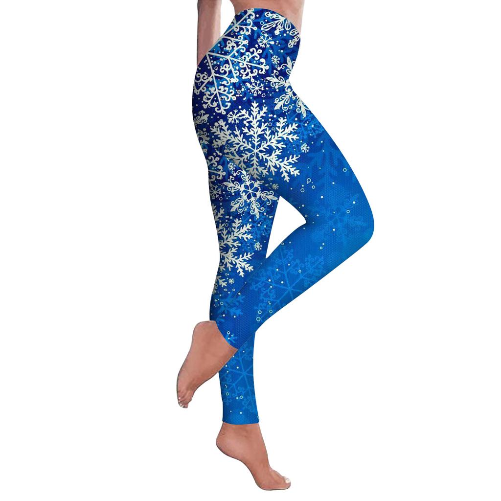 Pants Sexy Snowflake Printing 