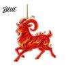 Decorative Hanging Charms Goat Christmas Tree Pendant Durable Acrylic Ornament Not Easy Ornament to Fade for Holiday And Car Decoration Collectibles