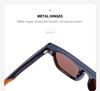 Men’s High-End Square Frame Sunglasses: Premium Outdoor Sun Protection Brand.