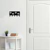 1pc Walking Paws Key Rack Hanger & Dog Leash Organizer - 9 Inch/6 Inch Metal Wall Art for Wall Hanging and Hooks