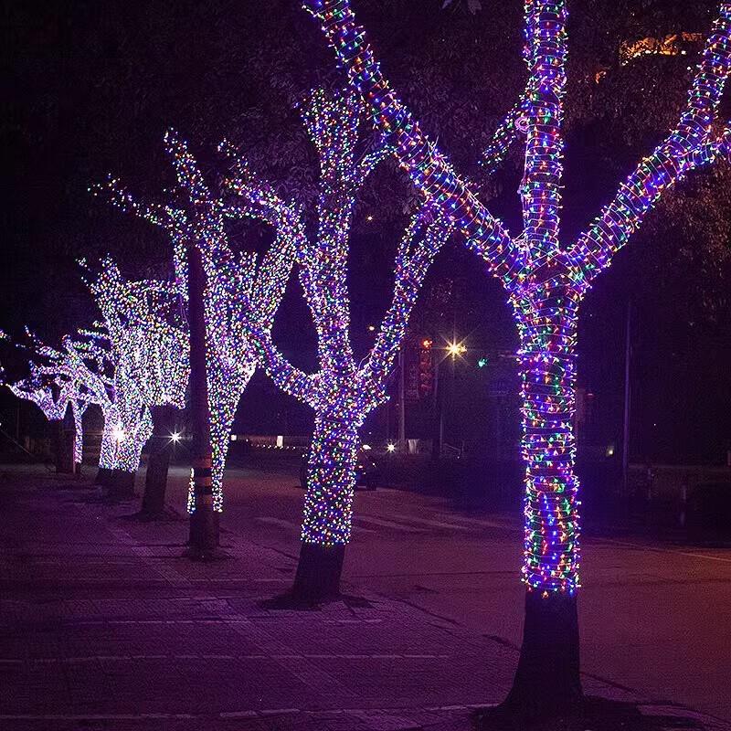 Plug-in Holiday Tree String Lights