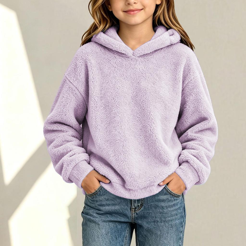 Boys Girls Christmas Print Sweatshirt, Long Sleeve Stand Collar Pullover for Fall Winter
