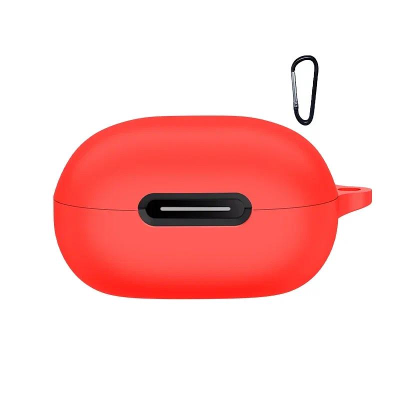For Anker Soundcore P40i Case Solid Color Silicone Shockproof Bluetooth Earphone Cover for Soundcore p40i hearphone box for Soundcore P40i красный