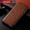 Custodia a Flip in Vera Pelle di Coccodrillo per Samsung Galaxy A22 A32 A42 A52 A72 A82 A52S A21S A33 A53 A73 A23 5G Coperture per Telefono