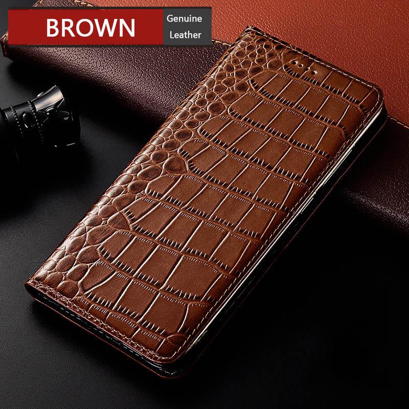 Custodia a Flip in Vera Pelle di Coccodrillo per Samsung Galaxy A22 A32 A42 A52 A72 A82 A52S A21S A33 A53 A73 A23 5G Coperture per Telefono