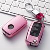 Volkswagen Folding TPU Key Case with Electroplated Soft Rubber Protective Shell for Lavida and Lamando Models