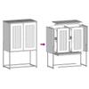 Highboard Anthracite 68 X 39 X 107 Cm Steel
