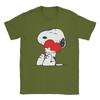 Vintage Snoopys with Heart TShirt for Unisex Crewneck Pure Cotton T Shirts Short Sleeve Tees Summer Clothes
