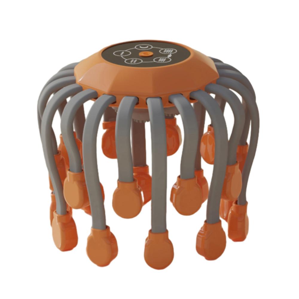 24 Heads Octopus Claw Head Massager Electric Scalp Massager 24 Point Vibration Massage Scratcher Bluetooth Music Relaxation