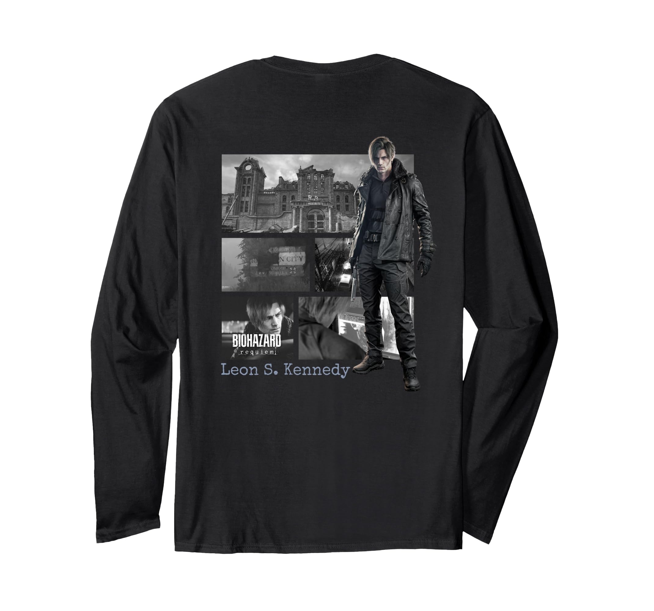 

Resident Evil Requiem Leon BP Long Sleeve T-Shirt чорний