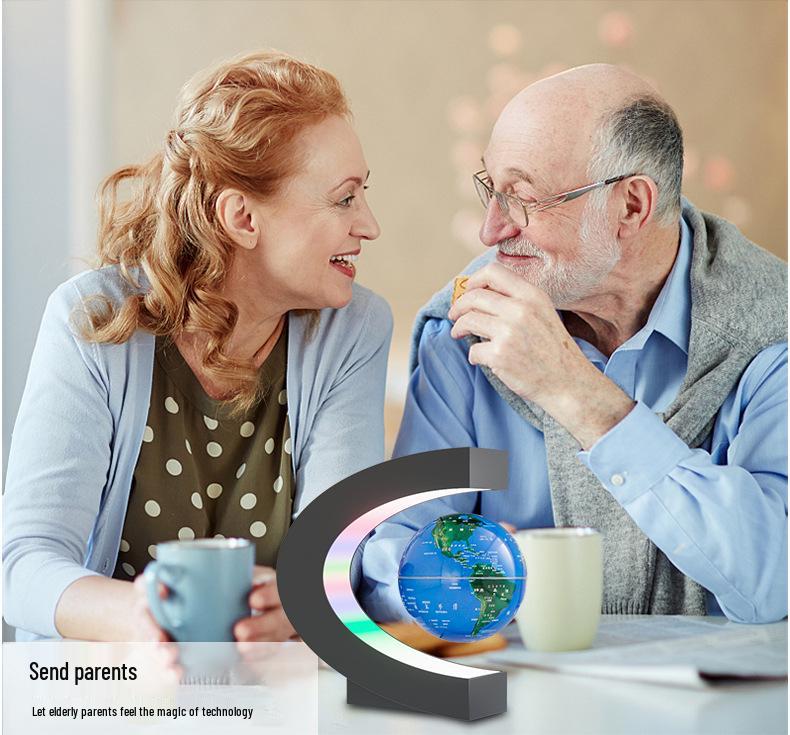 Creative Magnetic Levitation Globe Ornament - Perfect Desk Gift for Clients and Events