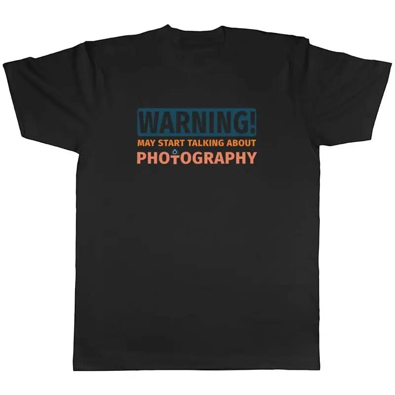 Warning Photography Unisexs TShirt Photo Camera Lens Model Fashion Unisex Tee Gift