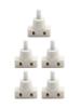 Screw Terminal Connection White Color 10mm Packing Diameter 250V Voltage ABS Material Push Button Switch Circuit Breaker White