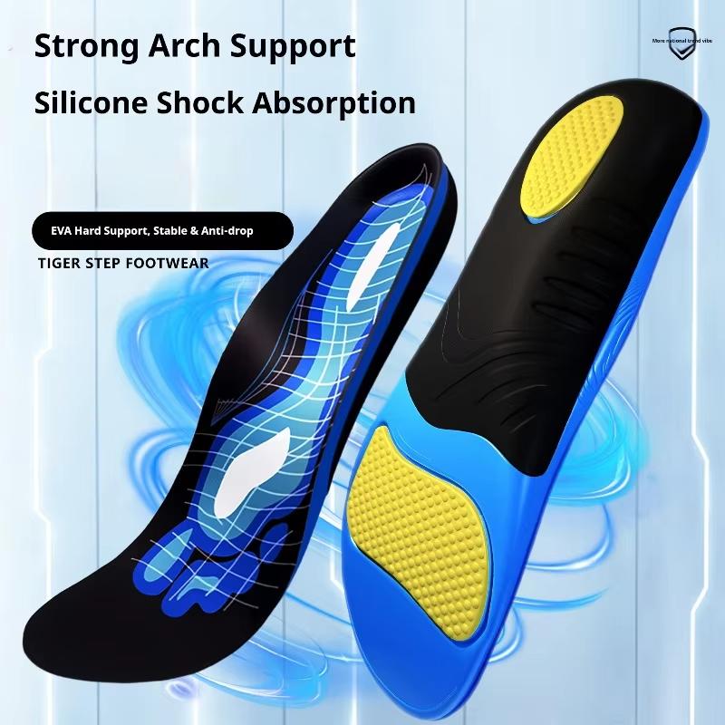 EVA Orthotic Shoe Insoles Arch Support Shock Absorption Shoe Insert Flat Foot Pads for Plantar Fasciitis Pain Relief 1Pair/2Pair