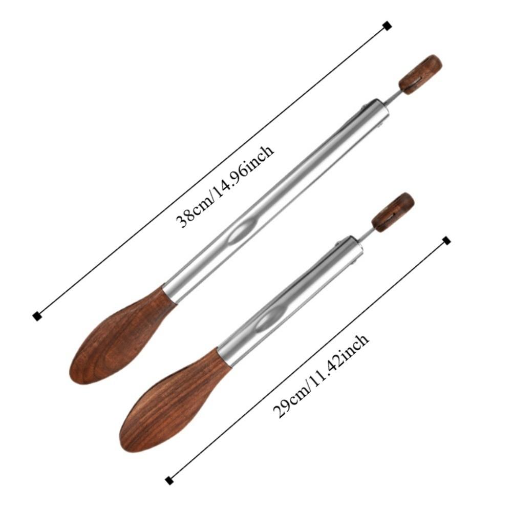 Wood Head Salad Bread Dessert Tong Stainless Steel Handle Food Clamp Barbecue Clips  Cooking