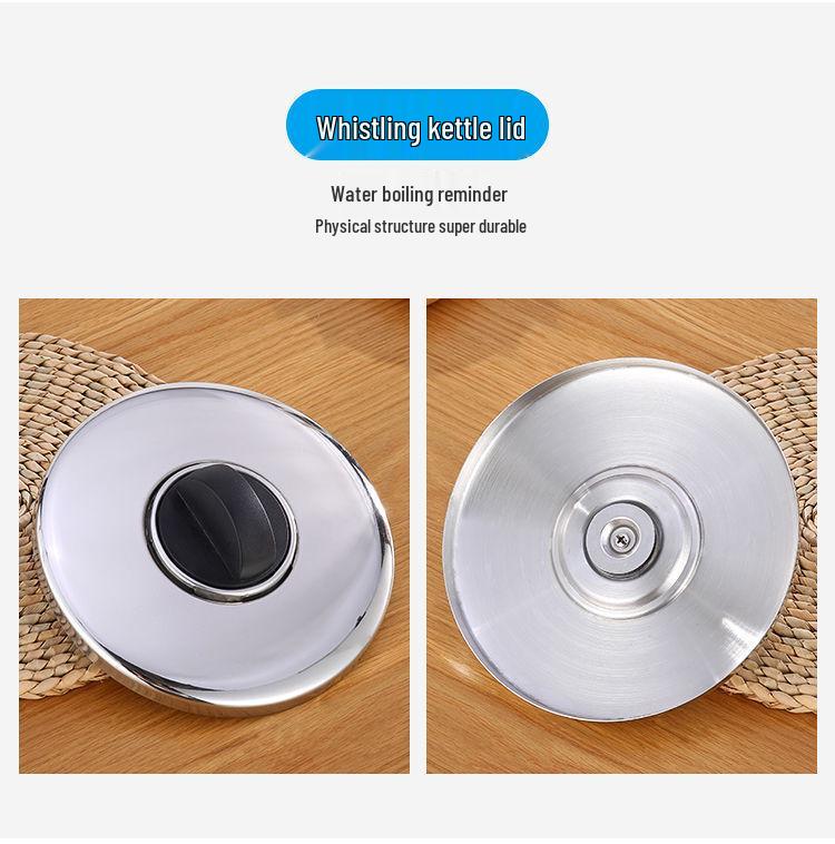 304 Stainless Steel Whistling Kettle for Gas & Induction, Large Capacity