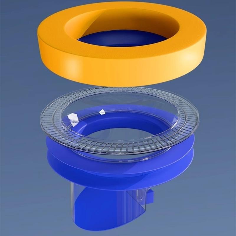 Toilet Flange Sealing Rings Toilet Bowl Gasket Flange Rings with Backflow Prevention Valves Bathroom Parts Easily Use