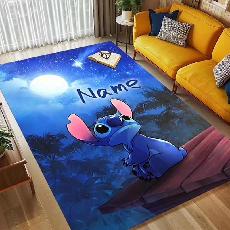 Personalized Name Island Adventure Living Room Non-Slip Area Rug Soft Carpet for Bedroom Playroom Sofa Office Home Decor Doormat
