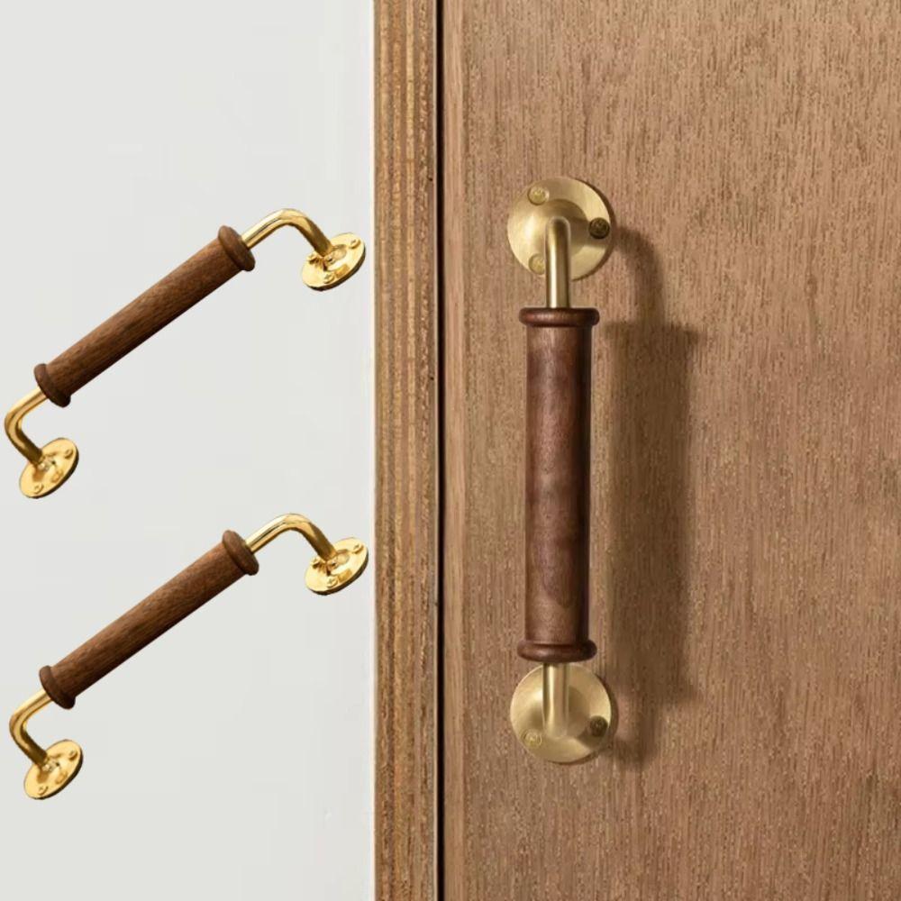 Brass Base Brass Handle Light Luxury Furniture Handle Vintage Door Handles  Drawer Handle
