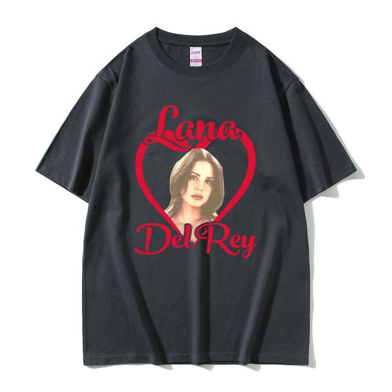 Lana Del Rey Love Grafické tričko Krátký rukáv Léto Muži Ženy Umění Estetické tričko Topy Unisex Móda Harajuku Streetwear
